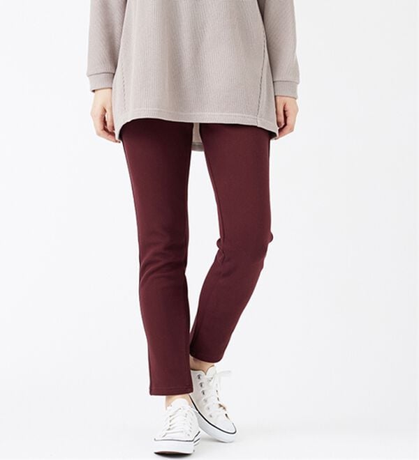 BELLUNA（ベルーナ）の「裏ベロアストレッチ素材レギンスパンツ（フルレングスパンツ）」｜詳細画像