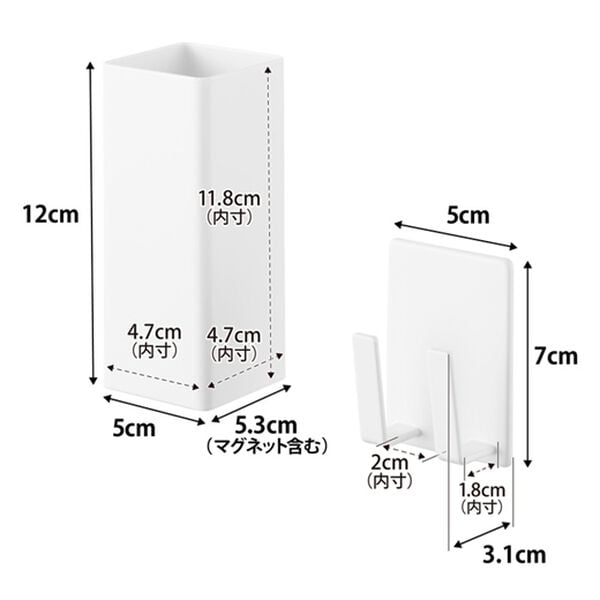 iellio（イエリオ）の「タワー　マグネットヘアーアイロン＆コードホルダー＜ｔｏｗｅｒ山崎実業＞（洗面用品）」｜詳細画像