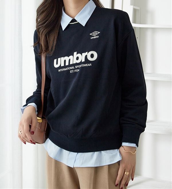 alotta（アロッタ）の「【ＵＭＢＲＯ】裏毛ゆるスウェット（トレーナー・スウェット）」｜詳細画像