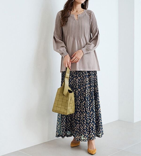 RANAN（ラナン）の「シフォンプリーツマキシスカート（ロングスカート）」｜詳細画像