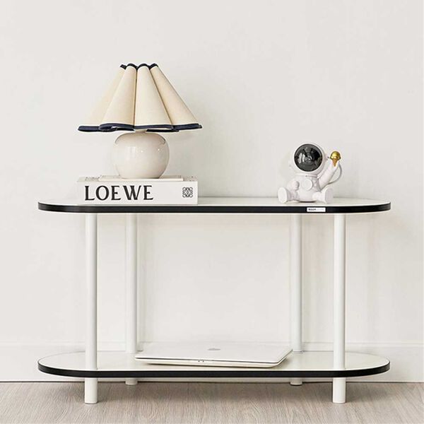 iellio（イエリオ）の「Ｒｏｏｍｎｈｏｍｅモノ組立式棚＜オープンラック・収納棚・オープンシェルフ・ラック・韓国インテリア＞（ラック・棚・本棚）」｜ホワイト&times;ブラック