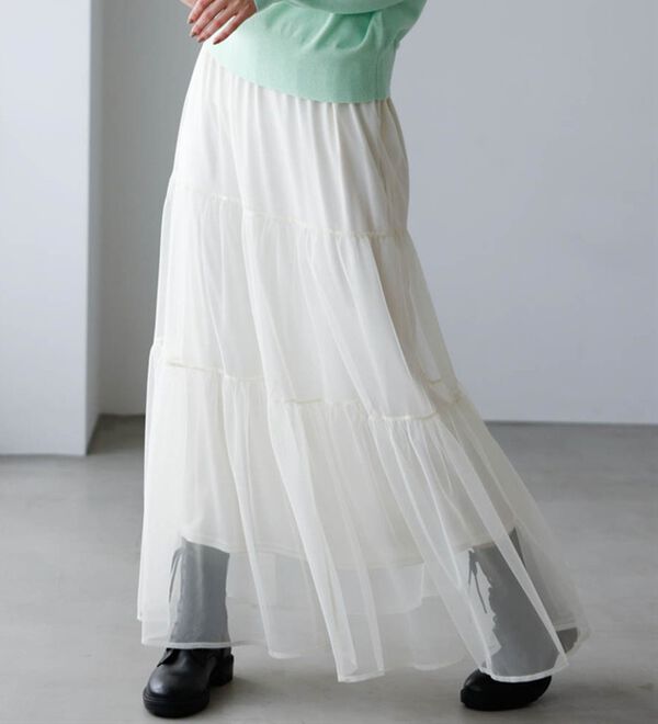 チュールティアードスカート - ベルーナ【公式】