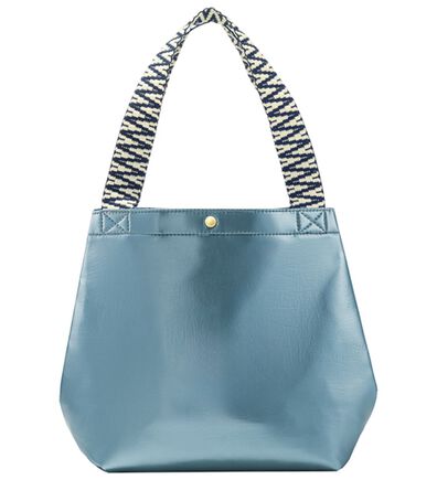 BELLUNA（ベルーナ）の「シャイニー素材のお洒落柄ハンドル手提げ（ハンドバッグ）」