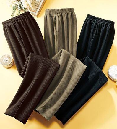 ルフラン（ルフラン）の「【３本組】ぴったりサイズが選べるあったかパンツ（フルレングスパンツ）」