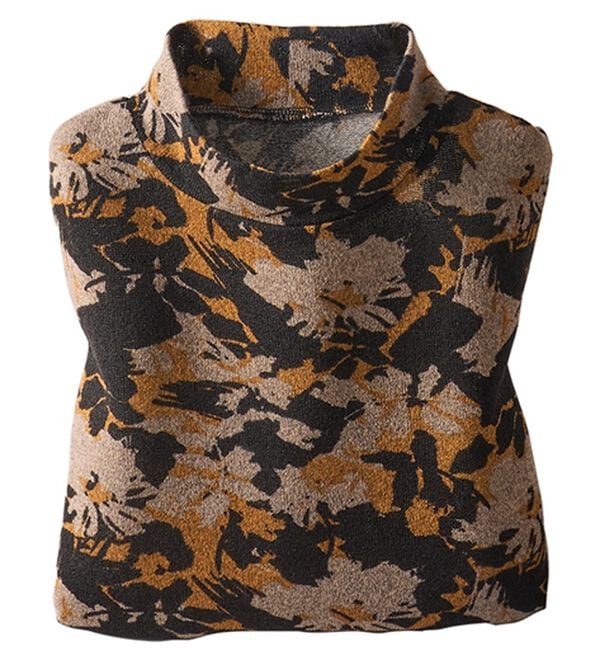 BELLUNA（ベルーナ）の「ふんわり華やぎチュニック（チュニック）」｜シルエット柄