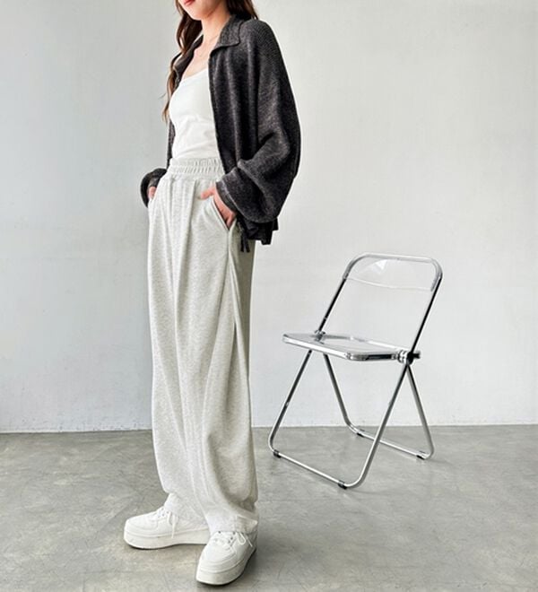 GeeRA（ジーラ）の「サイドタックイージースウェットパンツ（フルレングスパンツ）」｜詳細画像