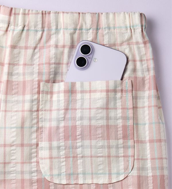 「【３色組】サラッとサッカーパジャマパンツ（パジャマ・ルームウェア）」｜詳細画像