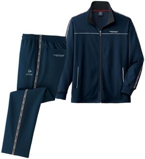 「＜ダンロップ・リファインド＞新オールシーズン活躍ジャージスーツ（メンズルームウェア）」｜ネイビー