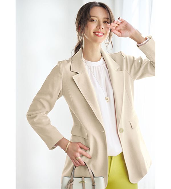 BELLUNA（ベルーナ）の「＜楽スタフィット＞テーラードジャケット（テーラードジャケット）」｜詳細画像