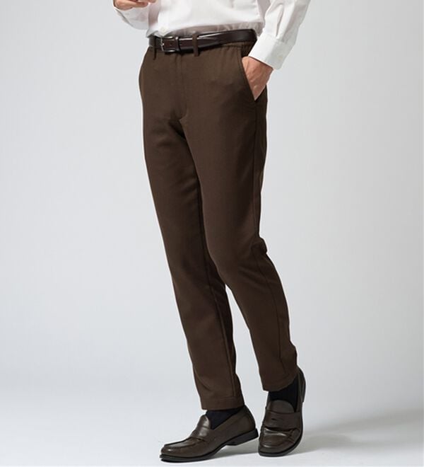 REMEN'S（リメンズ）の「起毛やわらかテーパードパンツ（メンズフルレングスパンツ）」｜詳細画像