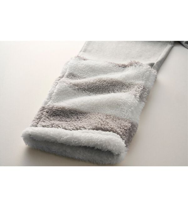 YU'NOW（ユナウ）の「【上下２点セット】ボアフリースワンピース＆レギンスセット（パジャマ・ルームウェア）」｜詳細画像