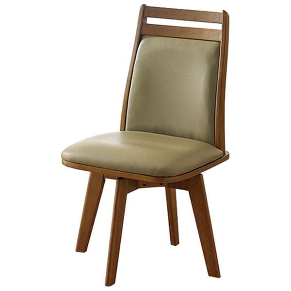 「お買得天然木回転チェア２脚組（椅子・チェア・スツール）」｜ライトブラウン