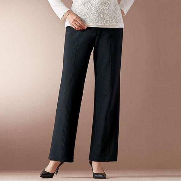 BELLUNA（ベルーナ）の「ハイテンションカルゼ素材美脚パンツ（セミワイド）（ワイドパンツ・ガウチョ）」｜詳細画像