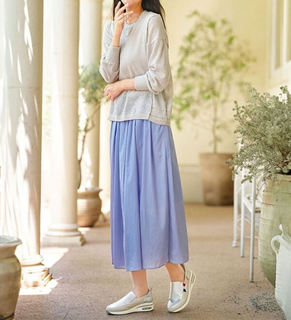 BELLUNA（ベルーナ）の「＜ＥＤＷＩＮ＞さっと履ける！牛床革エアソールスリッポン（スリッポン）」｜詳細画像