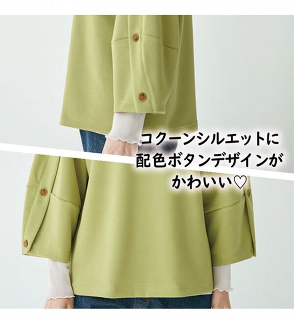 BELLUNA（ベルーナ）の「リサイクルポリエステル混プルオーバー（カットソー）」｜詳細画像