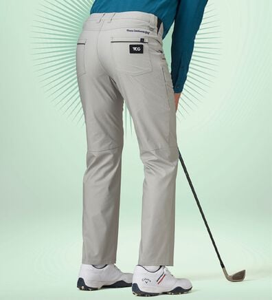 「＜トランスコンチネンツゴルフ＞新すっきり設計ゴルフパンツ（メンズフルレングスパンツ）」
