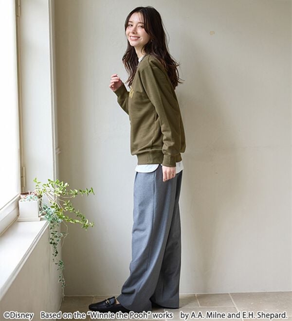 BELLUNA（ベルーナ）の「＜Ｄｉｓｎｅｙ＞【プー】プリント裏起毛トレーナー（トレーナー・スウェット）」｜詳細画像