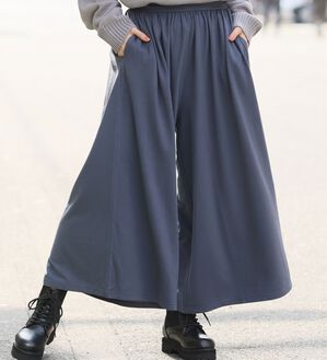 A HAPPY MARILYN（アハッピーマリリン）の「【大きいサイズ】【Ｌ～６Ｌ／選べる丈】【裏起毛】暖かいのに着ぶくれない！身長別で選べる温柔ワイドパンツ（ワイドパンツ・ガウチョ）」｜詳細画像