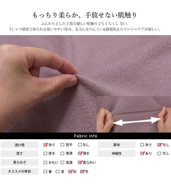 A HAPPY MARILYN（アハッピーマリリン）の「【Ｍ～６Ｌ】Ｒｉｎ 毛玉になりにくいＶネックニット（ニット・セーター）」｜詳細画像