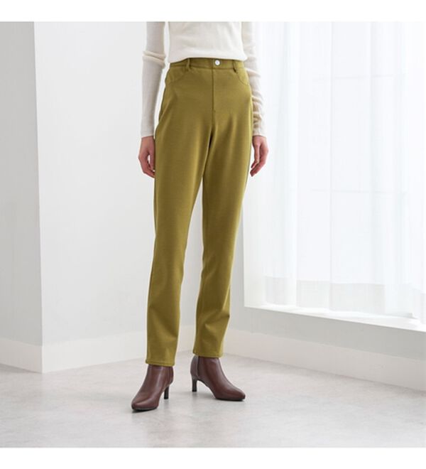 BELLUNA（ベルーナ）の「防風&times;ストレッチ素材ストレートパンツ（フルレングスパンツ）」｜詳細画像