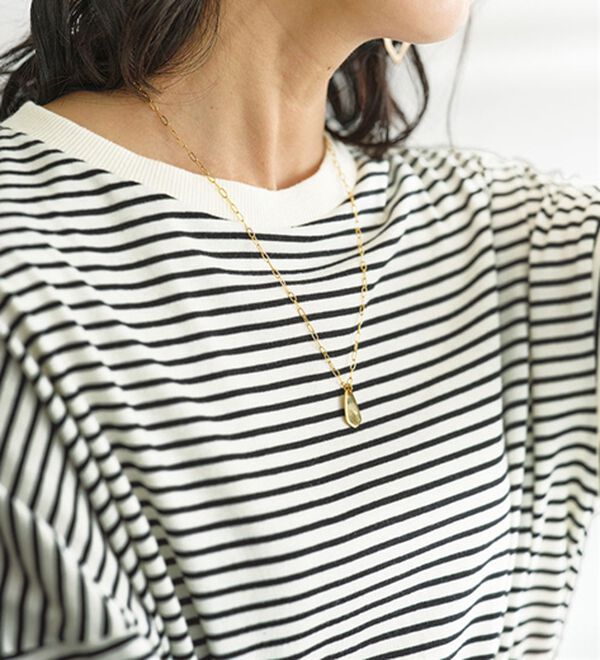 BELLUNA（ベルーナ）の「ゆったり体型カバー！ボーダープルオーバー（カットソー）」｜詳細画像