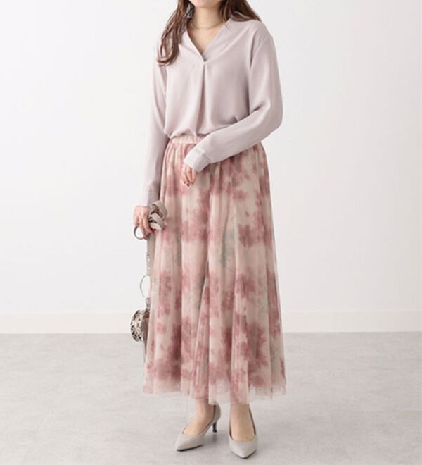 BELLUNA（ベルーナ）の「ジョーゼットスキッパーシャツチュニック（シャツ）」｜詳細画像