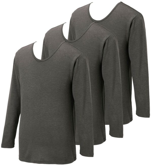 「【３枚組】温もり工房）　肌側綿１００％しっとり暖かインナー（メンズ肌着・インナーウェア）」｜詳細画像