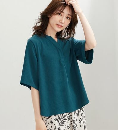 BELLUNA（ベルーナ）の「お手入れ楽々！スキッパーブラウス（ブラウス）」