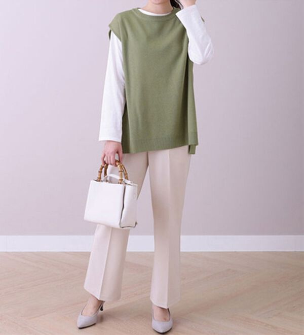 BELLUNA（ベルーナ）の「Ｄカン使いニットベスト（ベスト）」｜詳細画像