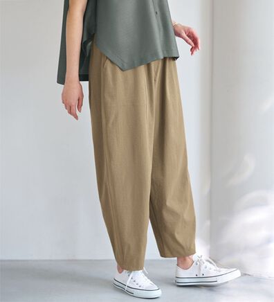 BELLUNA（ベルーナ）の「下半身カバーコクーンシルエットパンツ（フルレングスパンツ）」