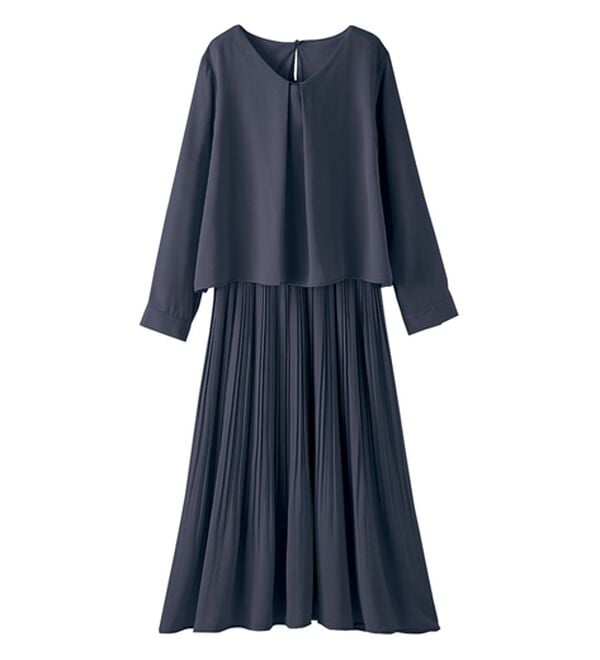 BELLUNA（ベルーナ）の「＜セレモニースタイル＞プリーツデザインワンピ―ス（フォーマルワンピース）」｜詳細画像