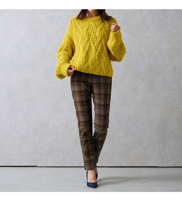 RANAN（ラナン）の「＋１０度素材！蓄熱保温裏起毛ストレッチスリムパンツ（フルレングスパンツ）」｜詳細画像