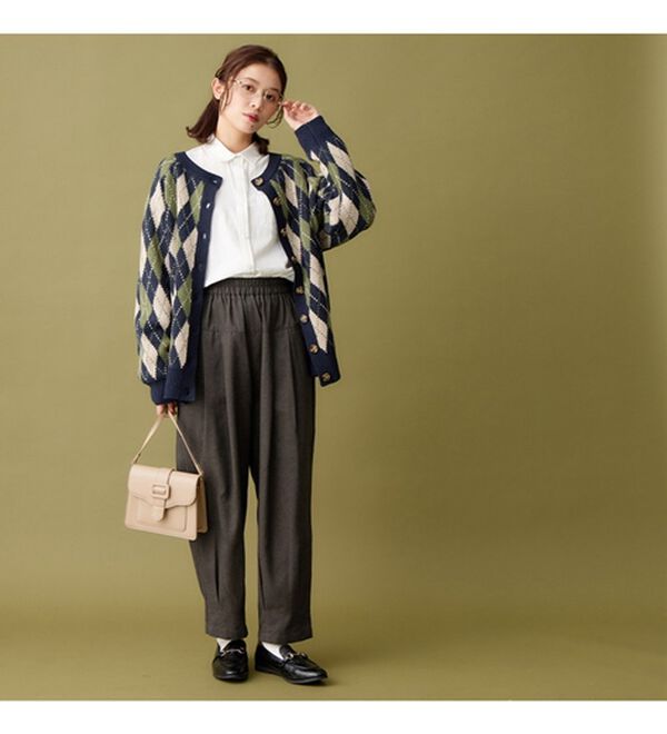 Viola e Viola（ヴィオラ エ ヴィオラ）の「ふんわりやわらか素材のゆるパンツ（フルレングスパンツ）」｜詳細画像