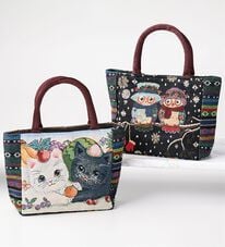 「ゴブラン織り風ミニトート（トートバッグ）」