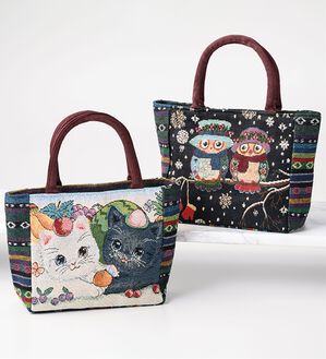 「ゴブラン織り風ミニトート（トートバッグ）」｜詳細画像