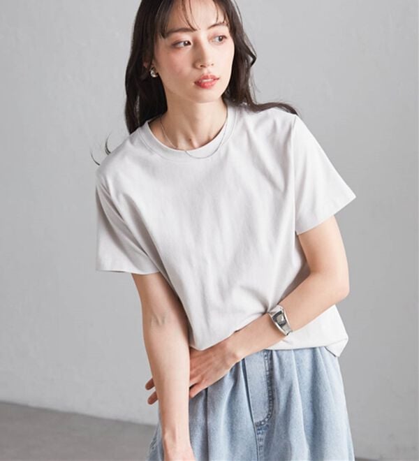 RANAN（ラナン）の「【5つの機能付】ひんやり着回し抜群ベーシックＴシャツ＜選べる着丈＞（Tシャツ）」｜詳細画像