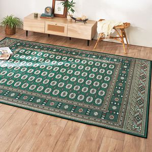 「オリエンタル柄カーペット（カーペット）」｜グリーン