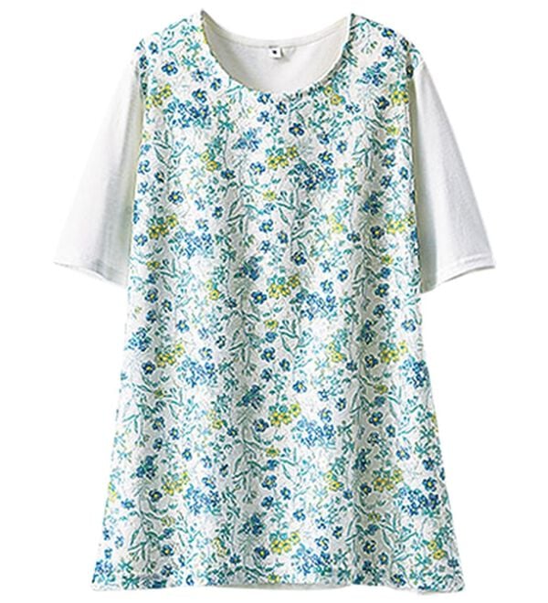 BELLUNA（ベルーナ）の「上品レース花柄プリントカーディガンアンサンブル（アンサンブル）」｜詳細画像