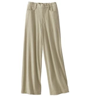 BELLUNA（ベルーナ）の「《ＨｕｇＲｅａｍコットン》ワイドパンツ（フルレングスパンツ）」｜ベージュ