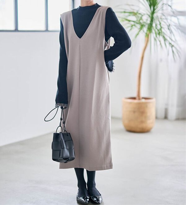 RANAN（ラナン）の「【選べる2丈】細見えが叶うジャンパースカート（ジャンパースカート）」｜詳細画像