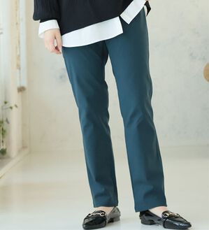 A HAPPY MARILYN（アハッピーマリリン）の「【Ｌ～５Ｌ】楽・暖・美脚！ストレッチ裏起毛パンツ（フルレングスパンツ）」｜モスグリーン