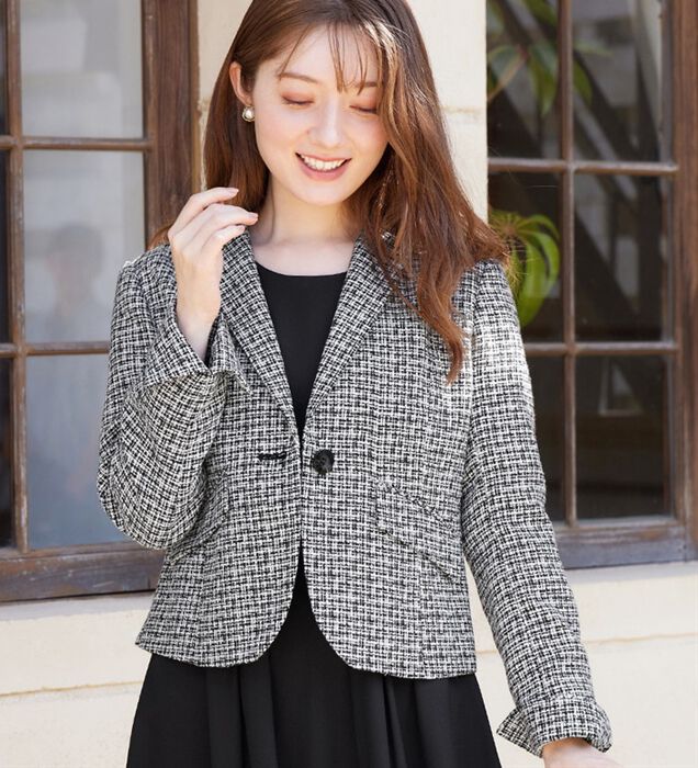 ジャケット テーラードジャケット 「洗える」テーラードジャケット レディース S～L1つボタンテーラードジャケット名品ウォッシャブル洗える