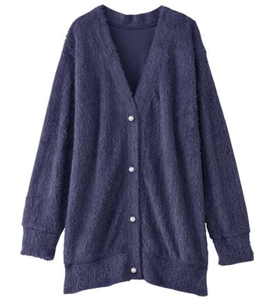 alotta（アロッタ）の「ふんわりシャギーＶネックカーディガン（その他カーディガン）」