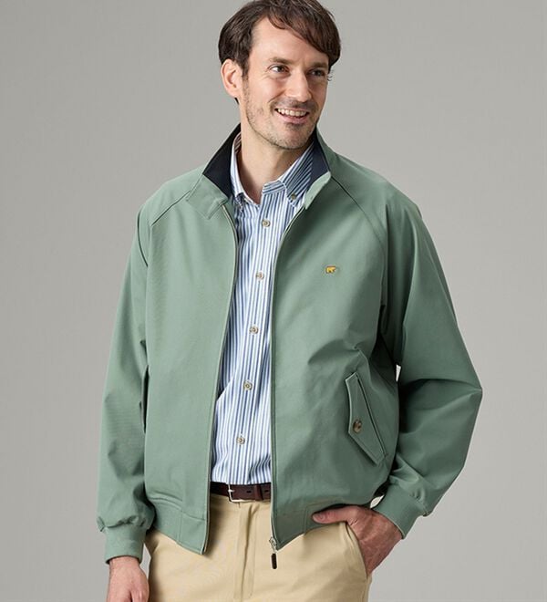 「＜ゴールデンベア＞着心地安心の綿タッチジャケット（メンズブルゾン）」｜詳細画像