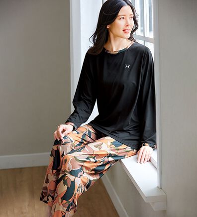 「＜ＨＡＮＡＥ　ＭＯＲＩ＞華やかトラベルパジャマ（パジャマ・ルームウェア）」