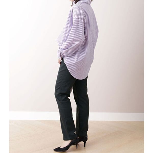 BELLUNA（ベルーナ）の「裏起毛ツイルゆったり快適パンツ（フルレングスパンツ）」｜詳細画像