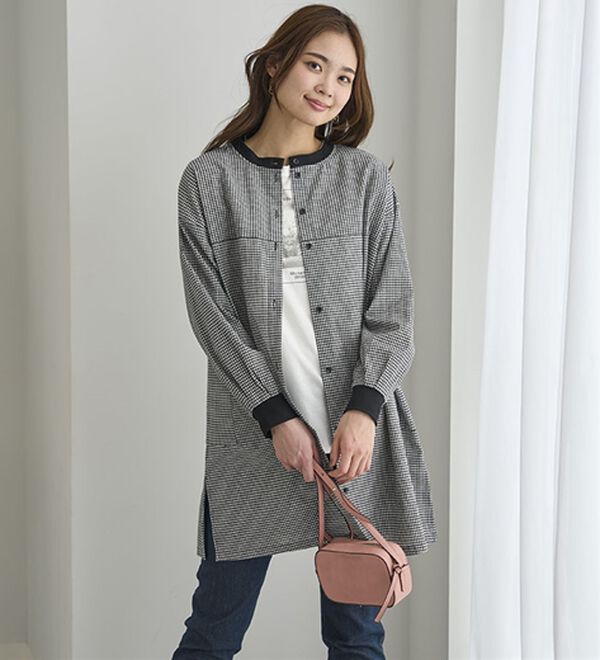 BELLUNA（ベルーナ）の「着回し３通り！綿１００％ハウスチュニック（チュニック）」｜詳細画像