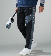 「クロコダイル　防風ストレッチ裏フリースジャージパンツ（メンズフルレングスパンツ）」