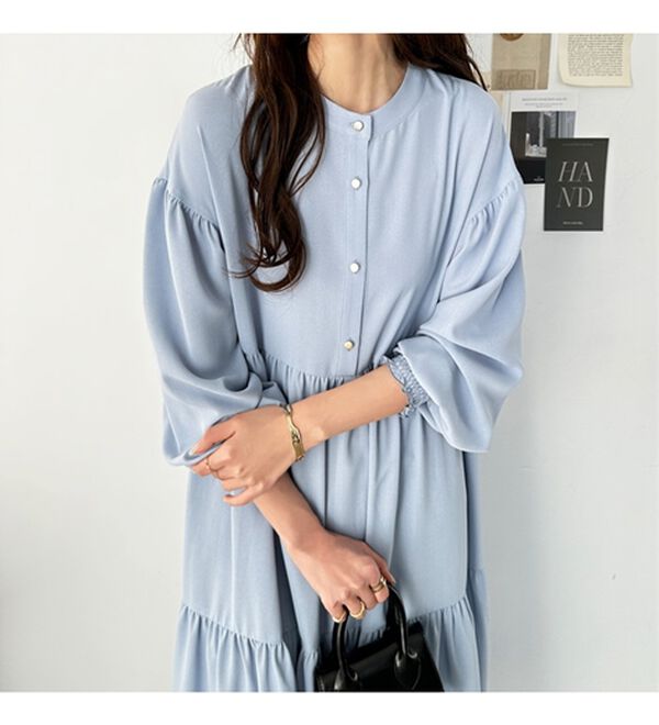 GeeRA（ジーラ）の「前後２ＷＡＹティアードシャツワンピース（シャツワンピース）」｜詳細画像