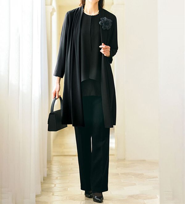 ルフラン（ルフラン）の「アイロンいらずのフォーマルブラウス（ブラックフォーマル（喪服・礼服））」｜詳細画像